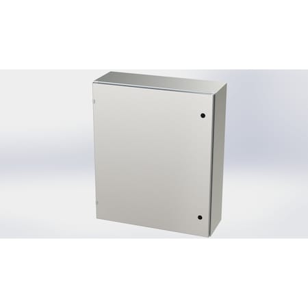 Saginaw Control & Engineering 1/4 Turn Latch Electrical Enclosures, 36 in H, 10 in D, 30 in W, NEMA 3R, 4, 4X, 12, 13 SCE-36EL3010SS6LP
